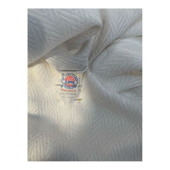 The Villager Women’s  Vintage Size 6 Long Sleeve white Clip Dot Blouse Top - Picture 5 of 13